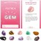 4E's Novelty You're a Gem Cards with Natural Gemstones – 30 Pack Crystal Valentine Exchange Set